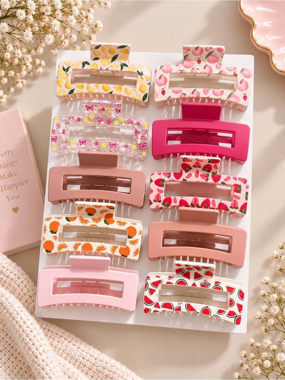 Women’s fruity hair clips